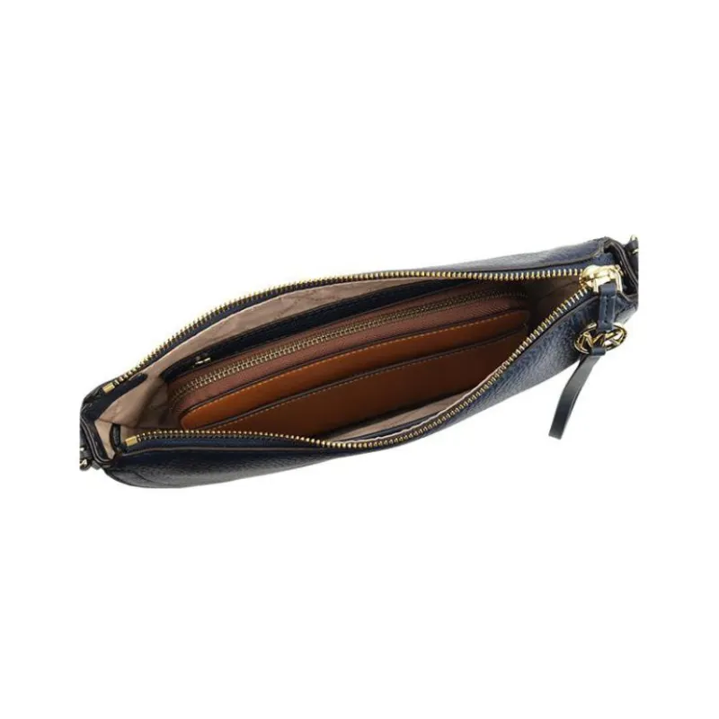MICHAEL KORS Leather Crossbody Bag, Shoulder Bag Women's Blue-2