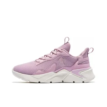 QIAODAN Cushioning Lightweight Low Top Running Shoes Women's Morning Sun, Pink Ivory