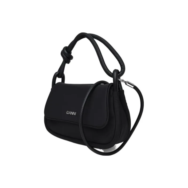 GANNI Knot Flap Over Shoulder Bag-3