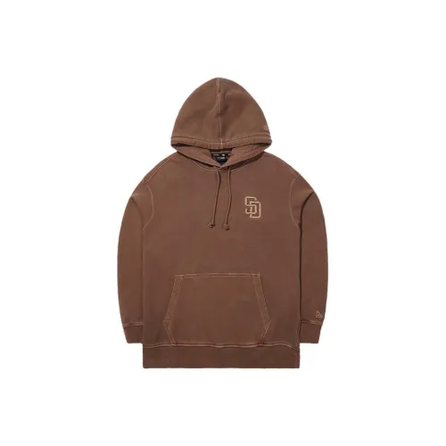 New Era MLB Washing Hoodie Brown