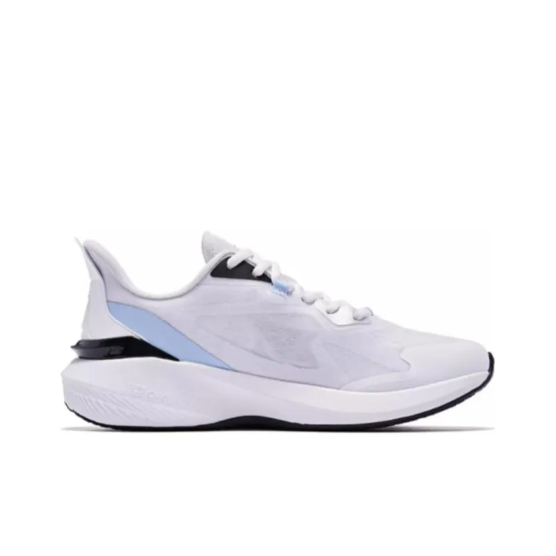 QIAODAN Slip Resistant Breathable Low Top Running Shoes Men's White-1