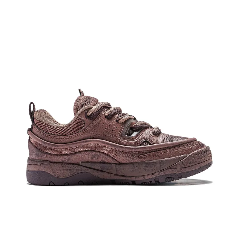 LiNing Reputation 3.5 Distressed Bag Abrasion Resistant Low Top Casual Shoes Men's Cinnamon Brown-1