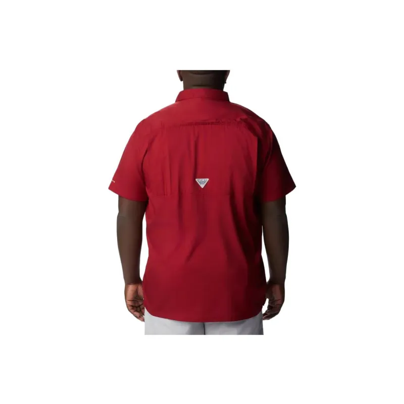 Columbia PFG Slack Tide Shirts Men Dark Red-1