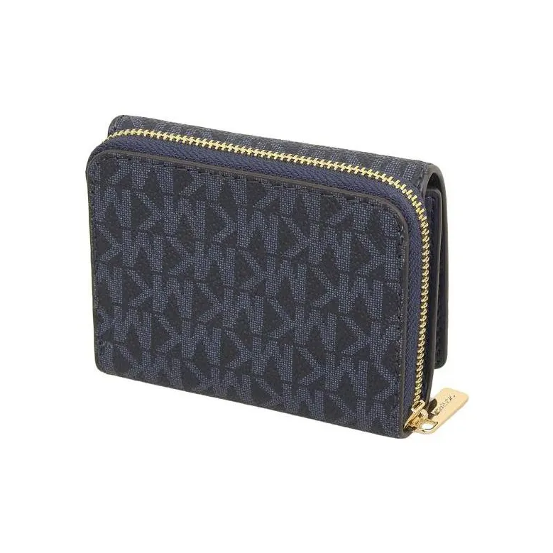 MICHAEL KORS PVC Coated Canvas Wallet Regular Women's Ink Blue-2