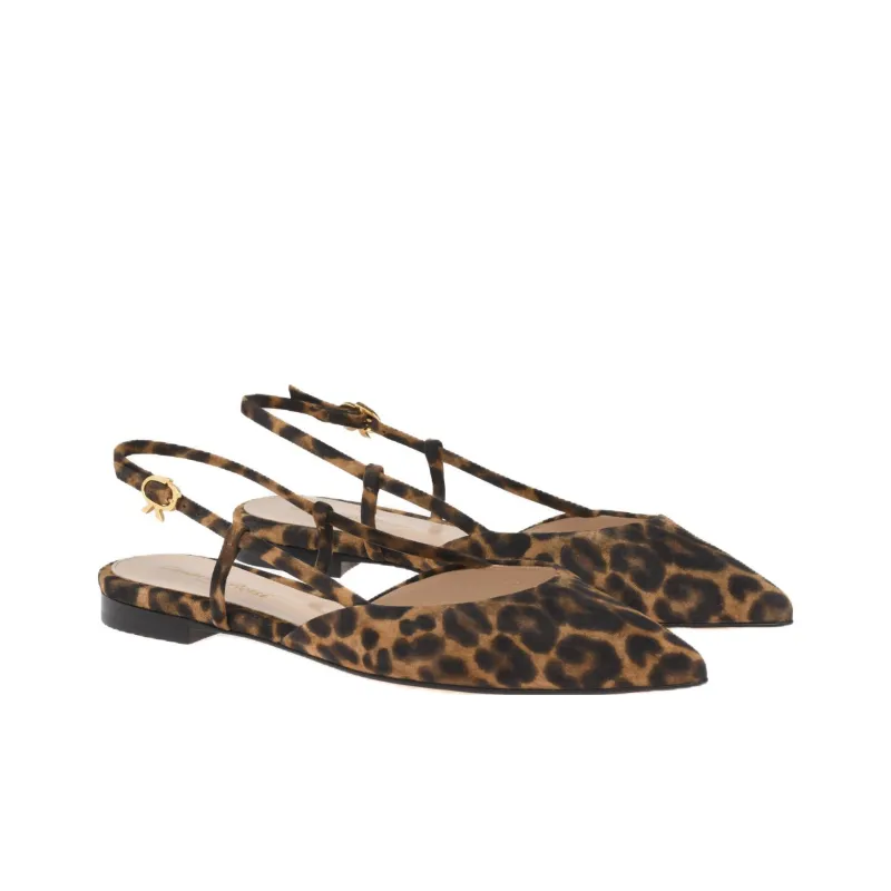 GIANVITO ROSSI Leopard-print Pointed Sandals-2