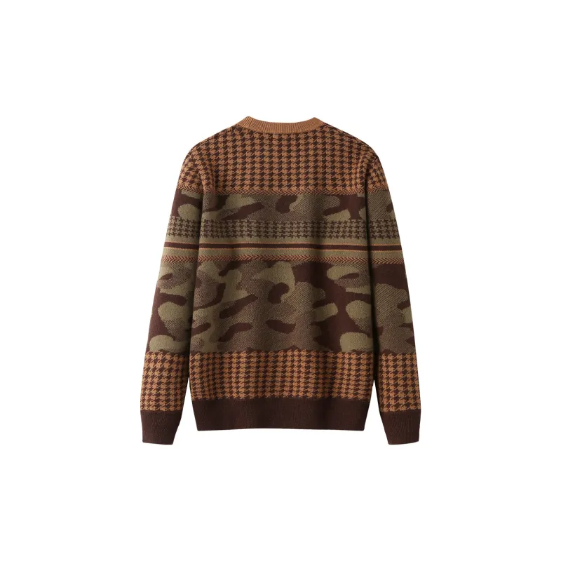 H YXIANG Cashmere Sweater Men's-4