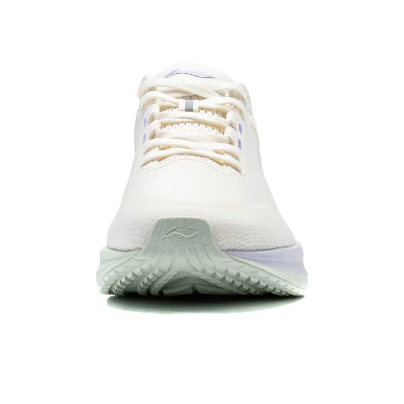 LiNing Wave V2 Cushioning, Slip Resistant, And Abrasion Resistant Low Top Casual Running Shoes Women's Ivory-3