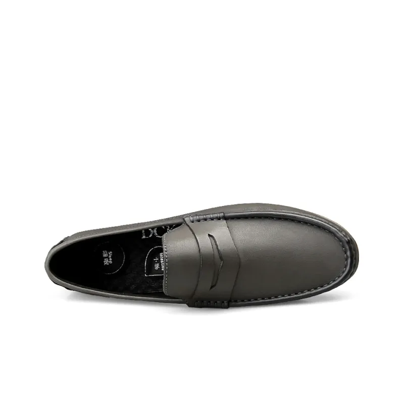DCK Men's Casual Shoes Men Low Top Gray/Dark Brown-4