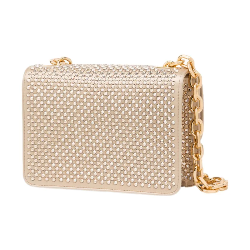 MOSCHINO Satin Crossbody Bag Shoulder Bag Women's Light Gold-1