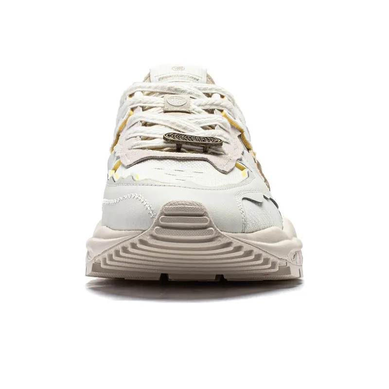 LiNing CF Tracing Collection Origin 2 Anti-Slip Wear-Resistant Casual Shoes Men's White Gray-4