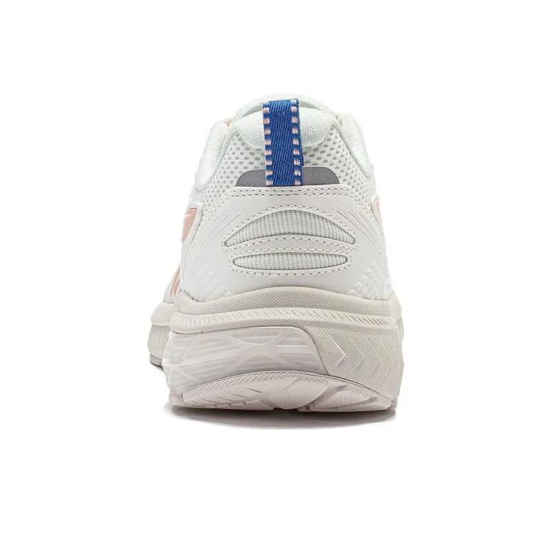 LiNing Feather V2 Cushioning Anti Slip And Wear Resistant Low Top Running Shoes Women's White Blue-5