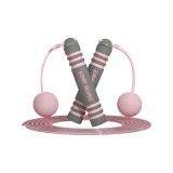 Cherry Blossom Pink Jump Rope+Cordless Ball (Dual-Purpose with One Rope)