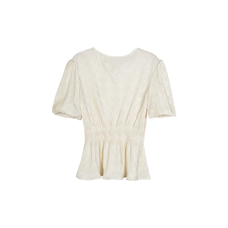 MISSSHINE T Shirts Women's Beige Apricot-1