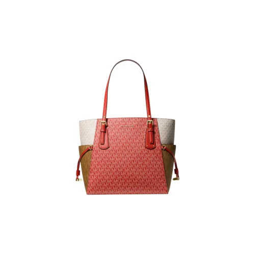 MICHAEL KORS Voyager Canvas stayhomewithbags Bag Shopping Bag Shoulder Bag Handbag Small Size Women's Red