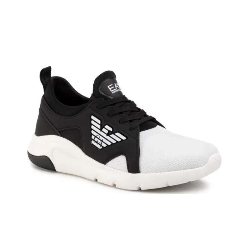 EMPORIO ARMANI Low Top Casual Shoes Men's Black White-2