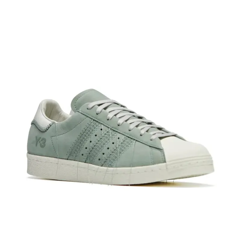 Adidas Y 3 Superstar Silver Green Off White Light Brown-2