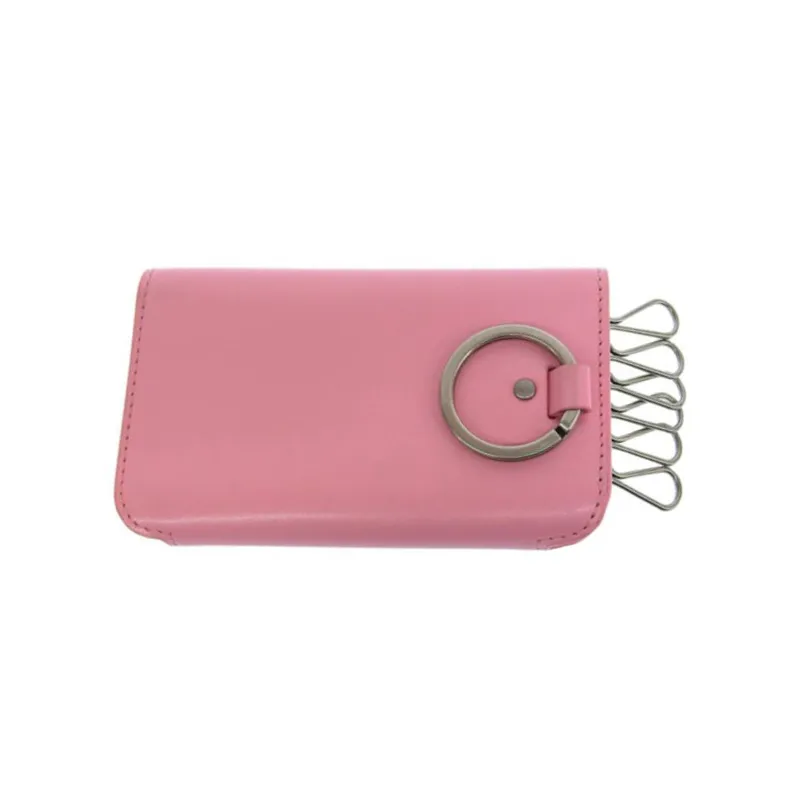Balenciaga Leather Key Pouch Regular Women's Pink-2