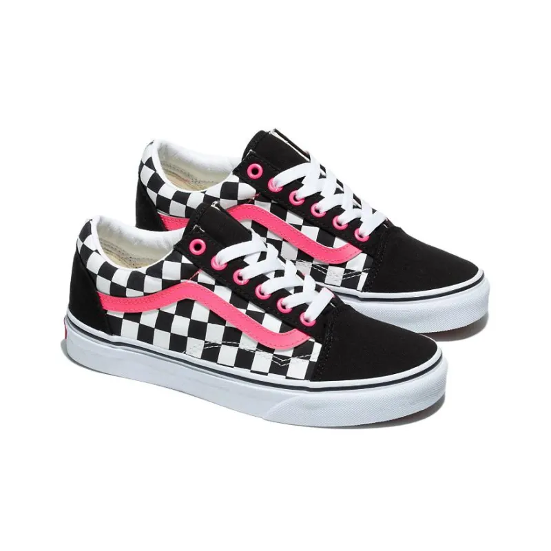 Vans Old Skool Skateboarding Shoes 'Black White Pink'-3