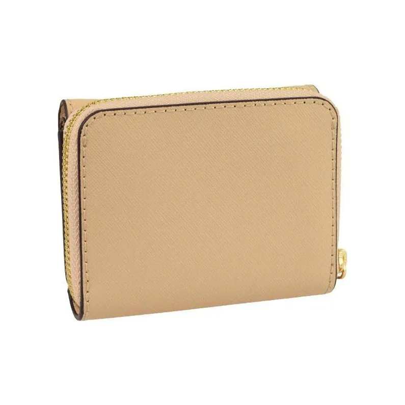MICHAEL KORS Leather Wallet Mini Women's Brown-1