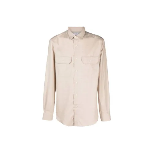 Brunello Cucinelli Shirts Men Beige