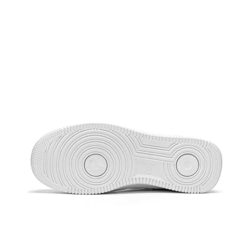 Warrior Abrasion Resistant Lightweight Height Increasing Low Top Skateboard Shoes Unisex White-4