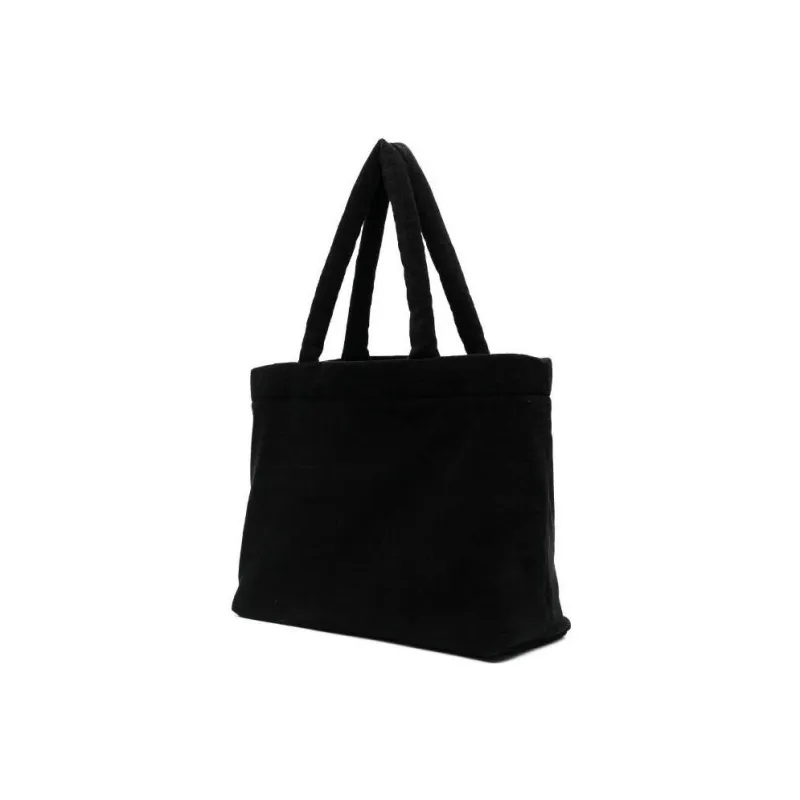 KARL LAGERFELD Cotton Tote Bag, Shopping Bag, Shoulder Bag, Handbag Women's Black-2