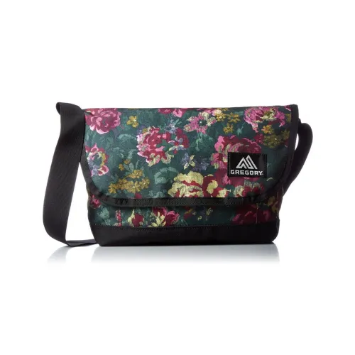 GREGORY Nylon Shoulder Bag, Crossbody Bag Regular Men's Black/Multicolor