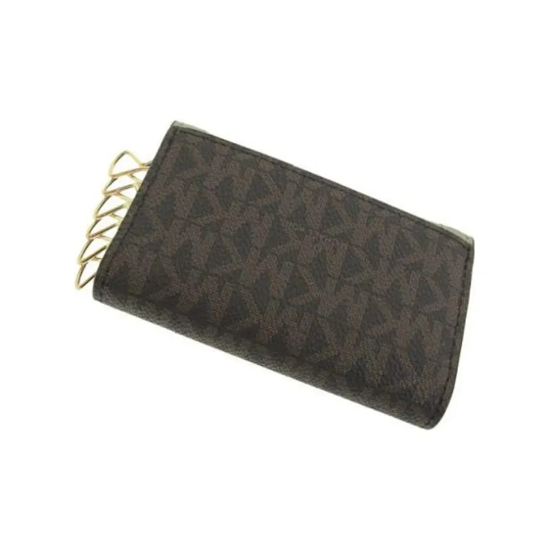 MICHAEL KORS With Leather Key Pouch Women's Brown/Green-2