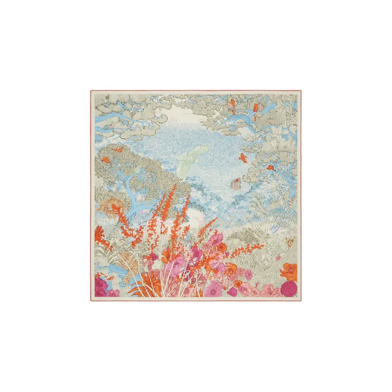 HERMES Retour A La Nature Knit Scarves Women's Multicolor-0