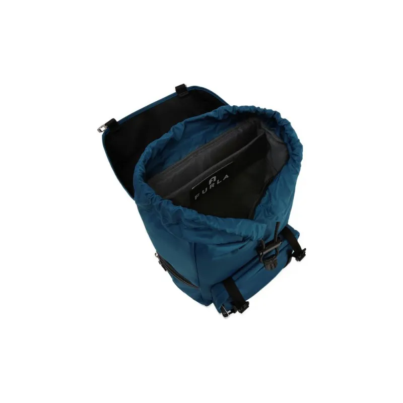 Furla Man Cosmo Nylon Travel Bags Backpack Medium Size Men's Blue-3