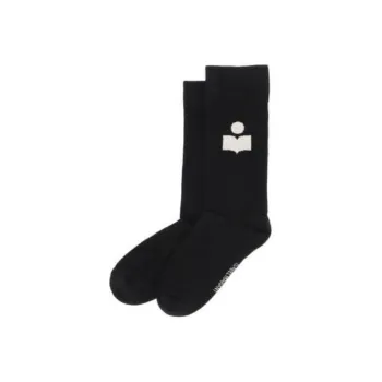 ISABEL MARANT Logo Intarsia Knitted Socks