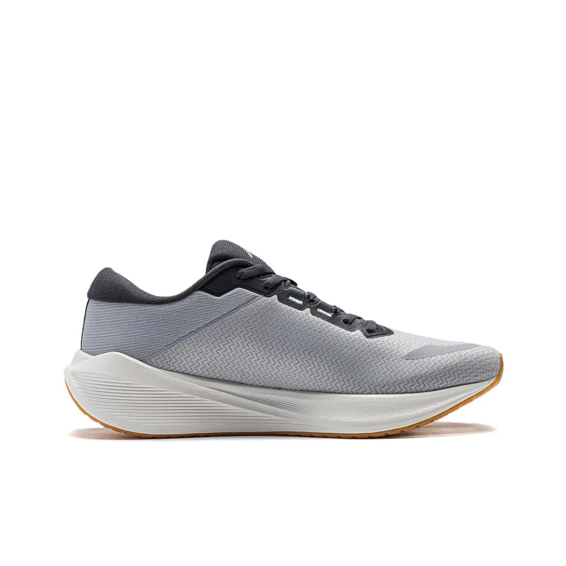 LiNing Wave V2 Cushioning, Slip Resistant, And Abrasion Resistant Low Top Casual Running Shoes Men's Brick Gray-1