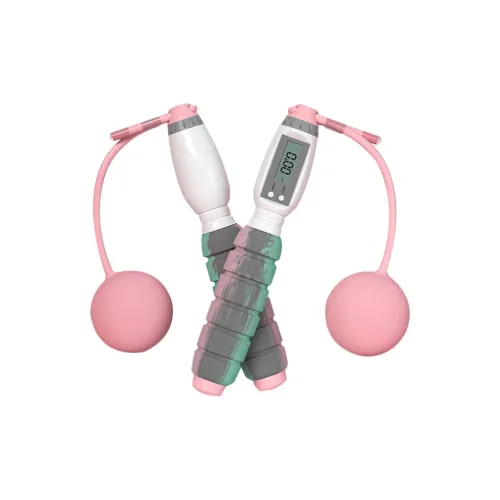 LEACCO Aerobic Fat Reduction Smart Counting Jump Ropes Adults Steel Wire Rope Foam Controller Approx. 2.9m