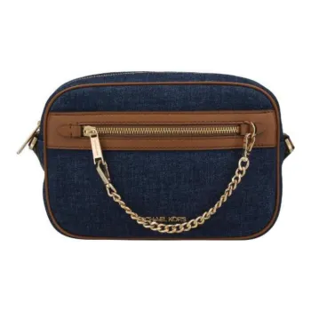 MICHAEL KORS Denim With Leather Crossbody Bag, Shoulder Bag Women's