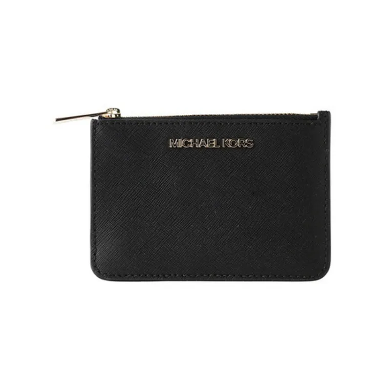 MICHAEL KORS Leather Wallet Women's Black-0