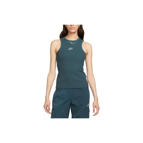 Nike Sleeveless Sports Shirts Women's Dark Green