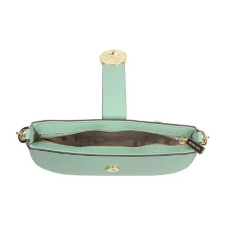 MICHAEL KORS Cow Leather Handbag, Shoulder Bag Women's Green-4