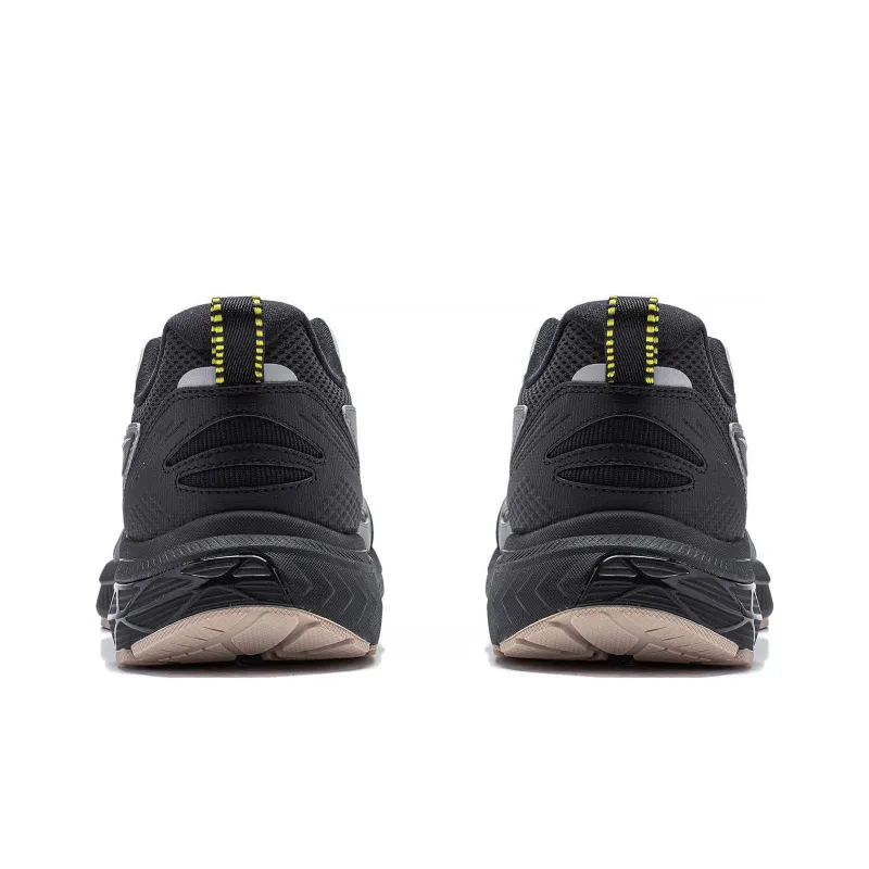 LiNing Cushioning Slip Resistant And Abrasion Resistant Low Top Running Shoes Men's Shadow Gray-5