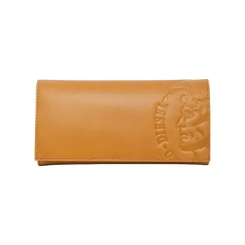 DIESEL Leather Wallet Regular Men's Yellow