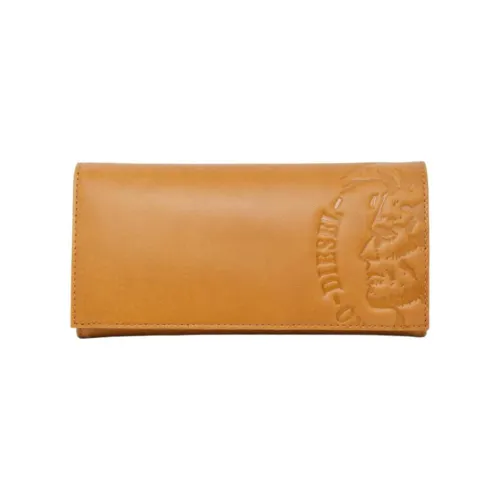 DIESEL Leather Wallet Regular Men's Yellow