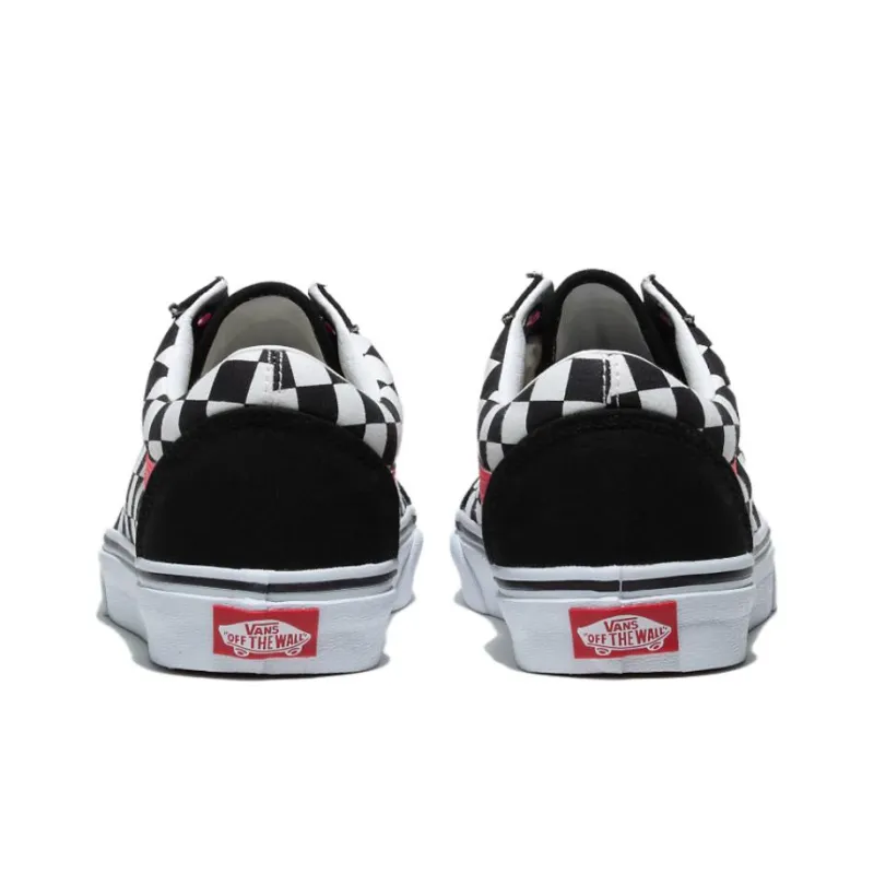 Vans Old Skool Skateboarding Shoes 'Black White Pink'-4