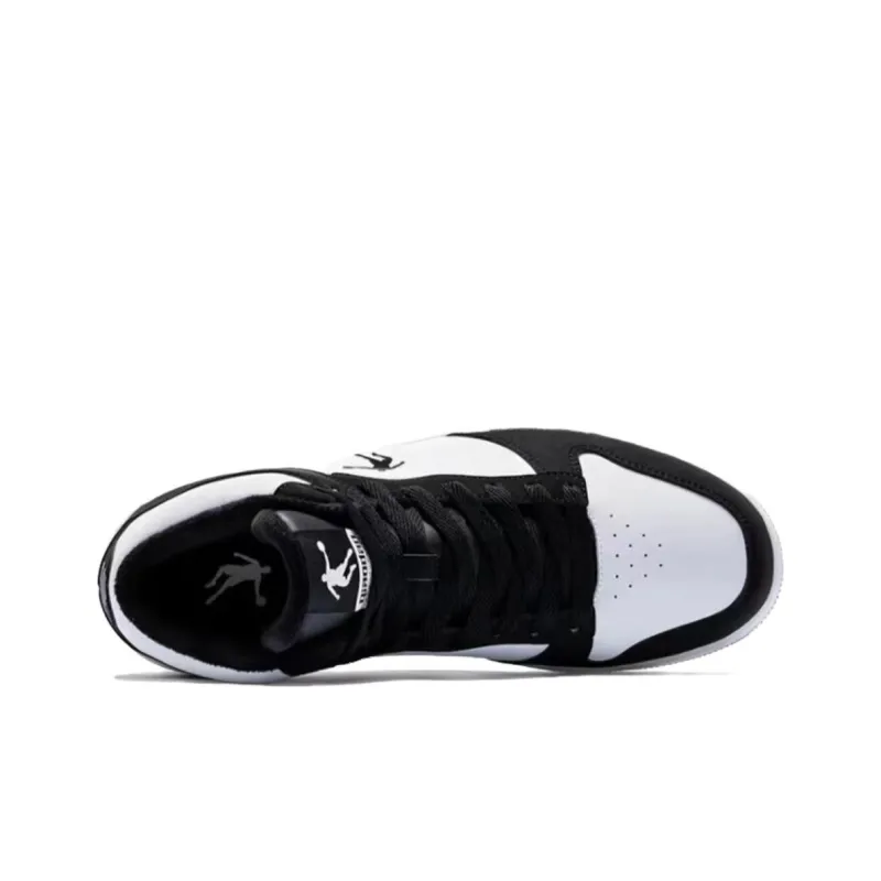 QIAODAN Cushioning Coverage Height Increasing Lightweight Breathable High Top Skateboard Shoes Men's White Black-2