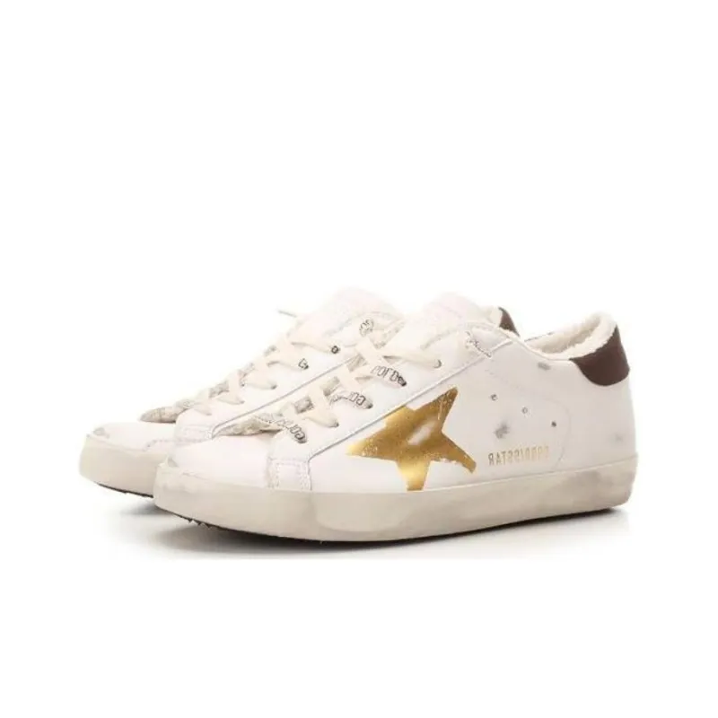 Golden Goose Super Star Gold Star White Gold Women's-2