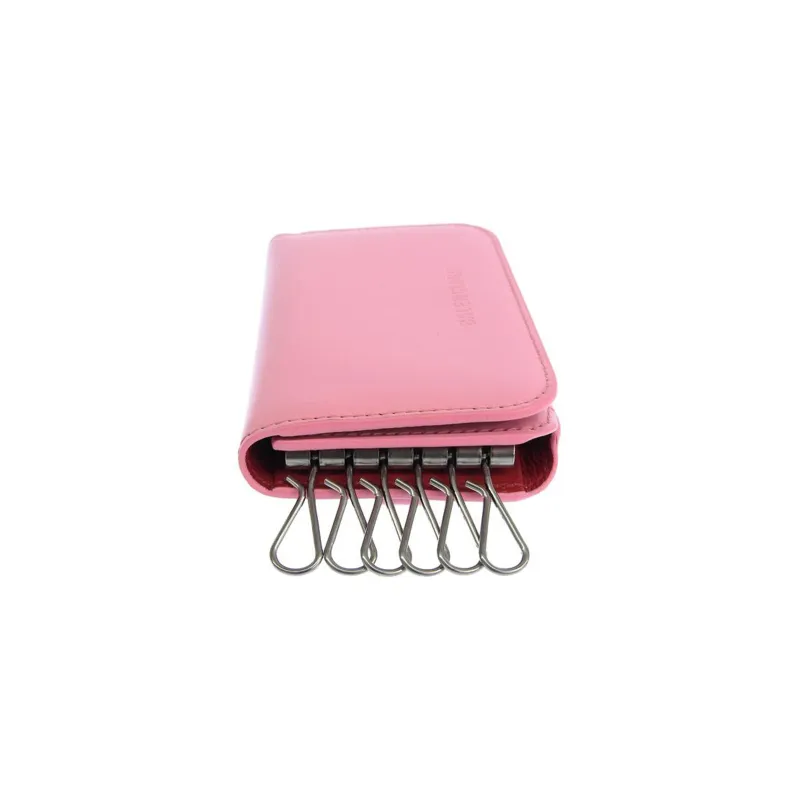 Balenciaga Leather Key Pouch Regular Women's Pink-3