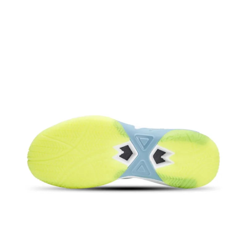KUMPOO Yufeng Cushioning Slip Resistant Coverage Support Balance Low Top Badminton Shoes Unisex Gray Blue-5