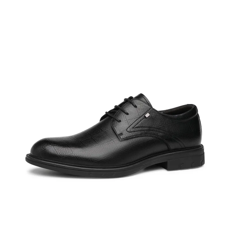 CHINT Dress Shoes Men Low Top Black-1