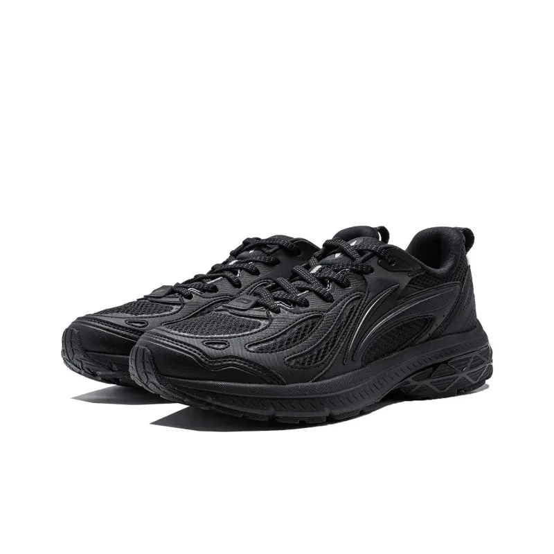 LiNing Fuyao V2 Cushioning, Slip Resistant, And Abrasion Resistant Low Top Running Shoes Women's Black-2