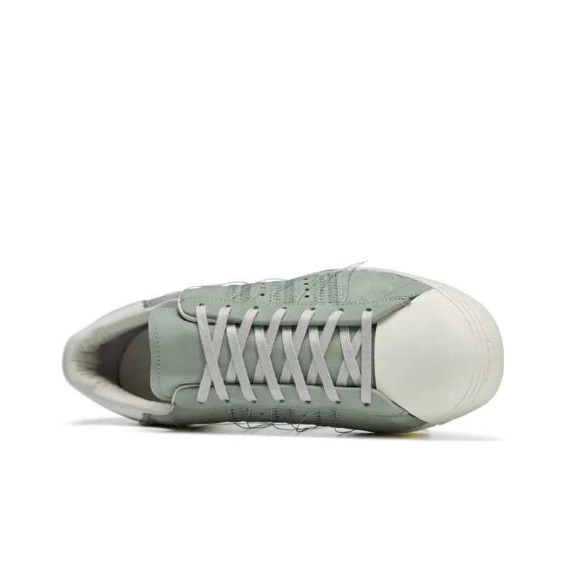 Adidas Y 3 Superstar Silver Green Off White Light Brown-3