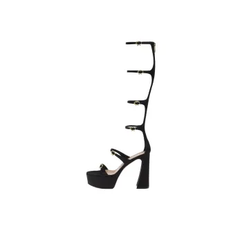 GIANVITO ROSSI Maddy Gladiator Roman Sandals Women's Black