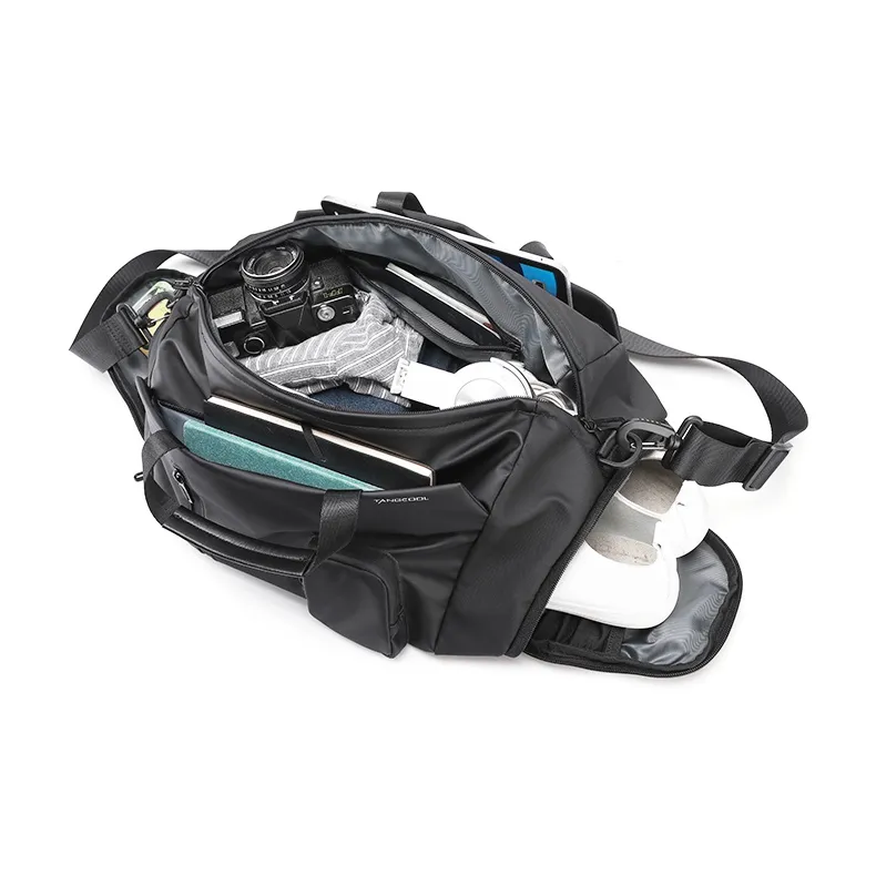 TANGCOOL Oxford Travel Bag Handbag Travel Bag Large Size Unisex Black-6
